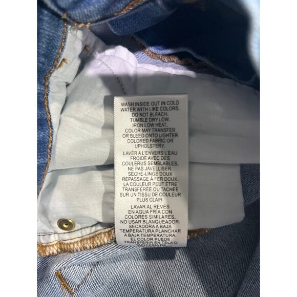 FRAME Le High High-Rise Distressed Stretch Straight-Leg Jeans Sz 27 - Picture 7 of 12